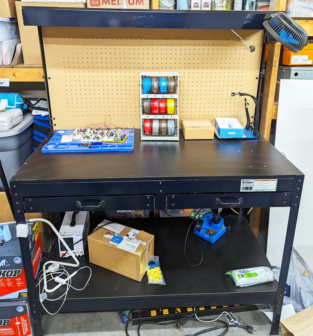 workshop electronics station