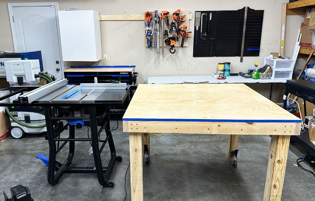 workshop woodworking table saw