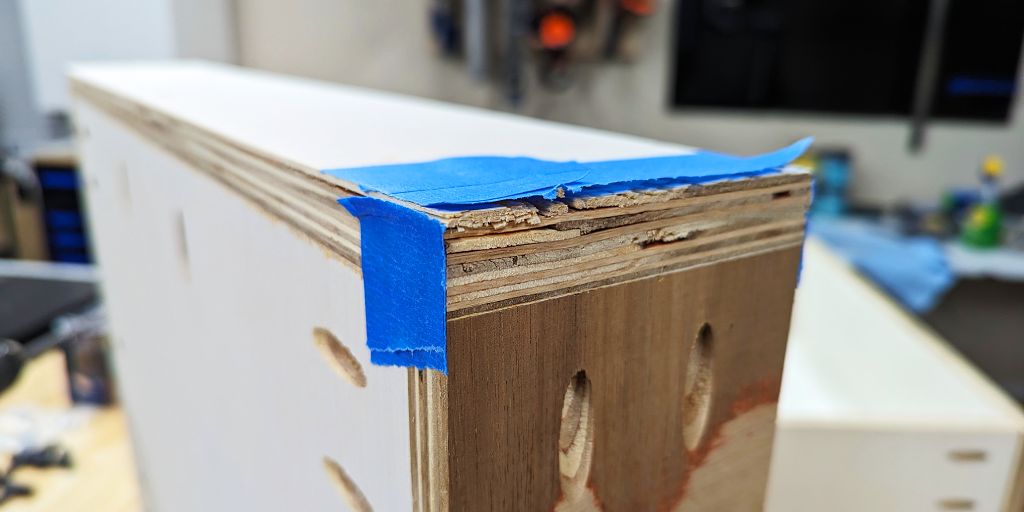 router table drawer trimming jointer delamination