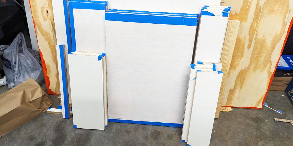 router table drawers cut plywood pieces