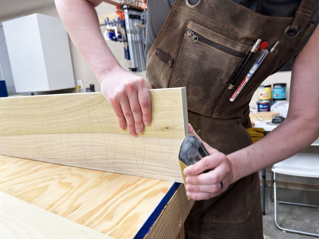 airy bookshelf diy final wood processing 13