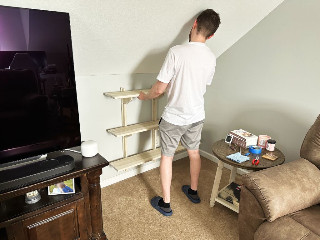 airy bookshelf diy white finish wood wax 48