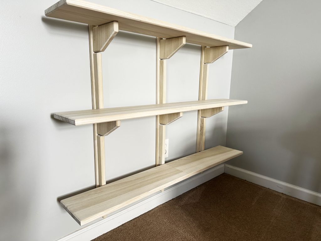 airy bookshelf diy white finish wood wax 51