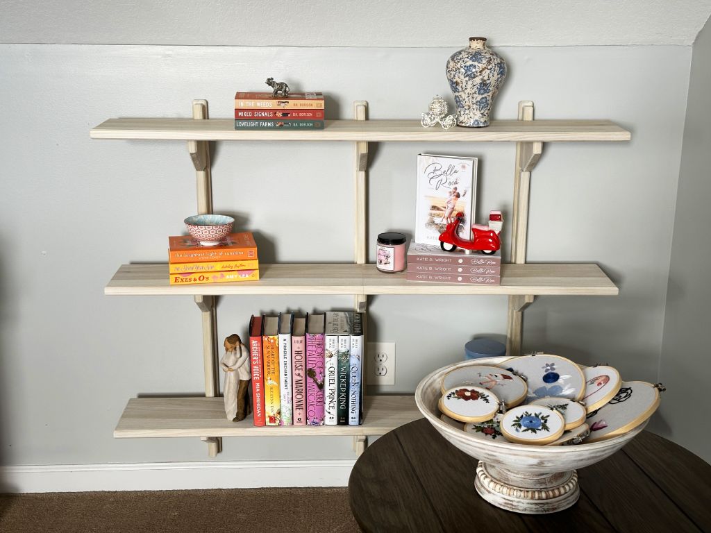 airy bookshelf diy white finish wood wax 59