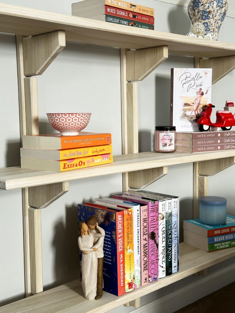 airy bookshelf diy white finish wood wax 61