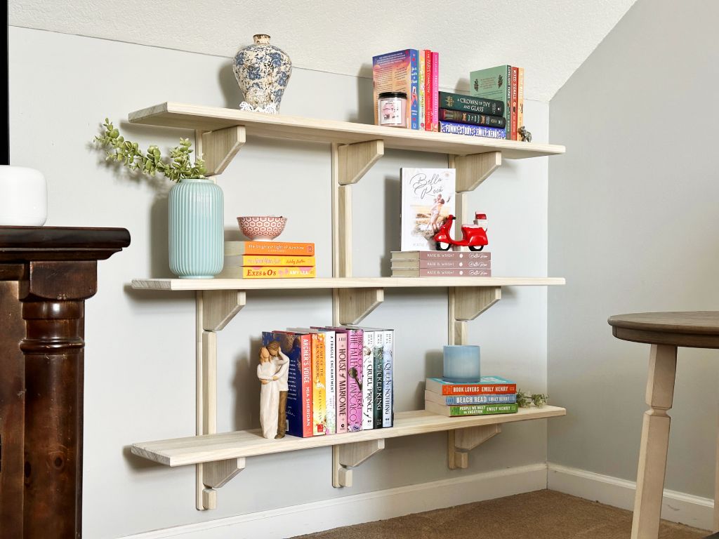 airy bookshelf diy white finish wood wax 62